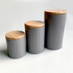 SET DE 3 LATAS PARA ALIMENTO