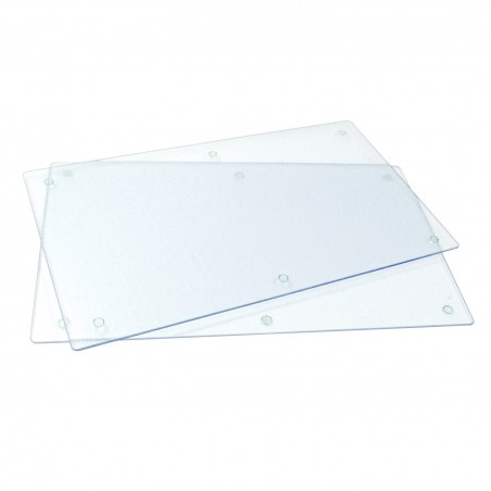 Placas cubre vitrocerámica 2x40x52 2 piezas cristal antisalpicaduras mármol  5903515201762