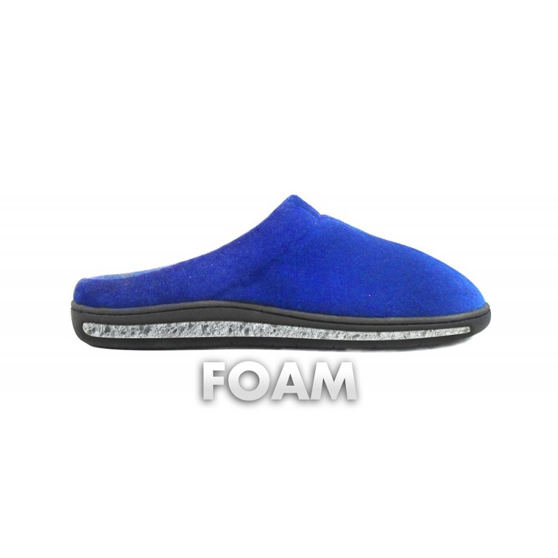 CHAUSSONS MEMOIRE DE FORME BLEUS