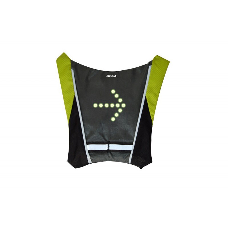 Dossard Gilet LED Clignotants - Bretelles Ajustables - Télécommande  Sans-Fil Pour Cycliste Velo Moto Joggeur Marcheur Sac Ecole