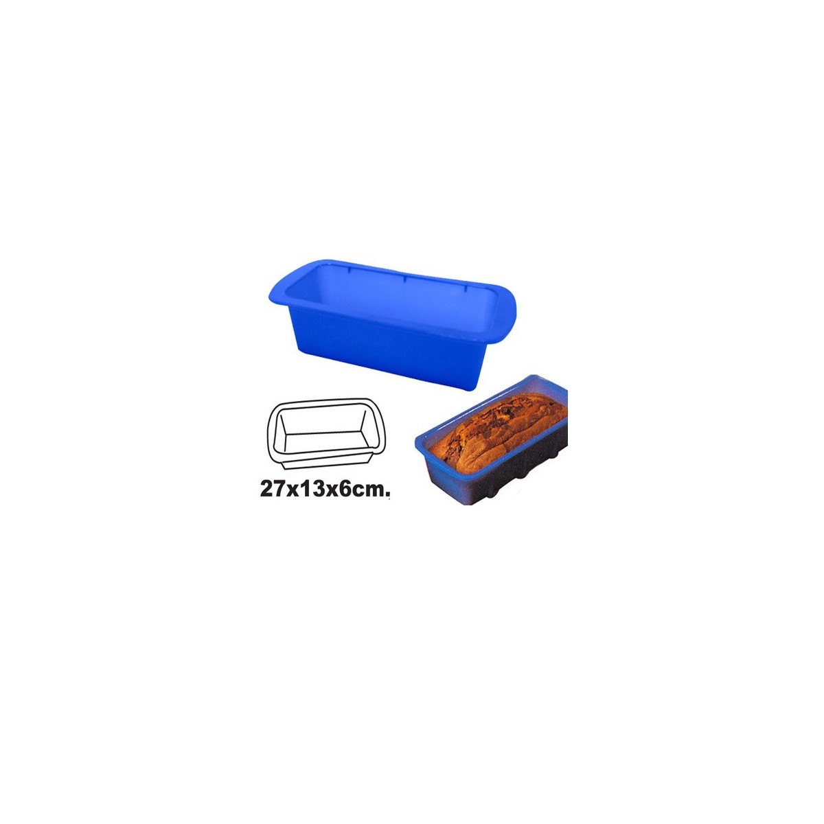 Molde silicona rectangular pan 4741 - Tienda del Chocolate
