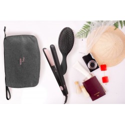 SET VIAJE PLANCHA DE PELO + CEPILLO DE PELO